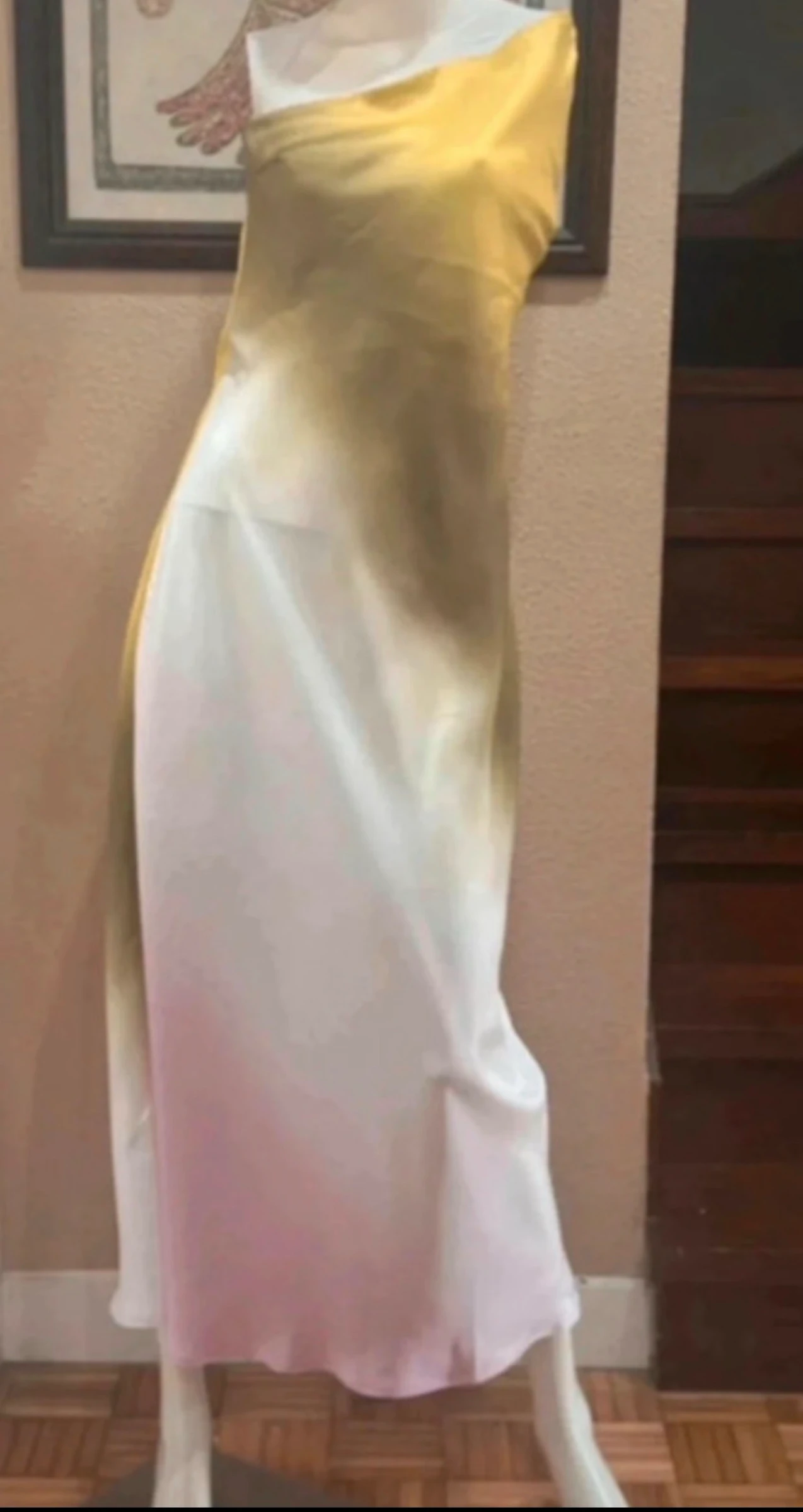 Vestido degradado satinado Talla M